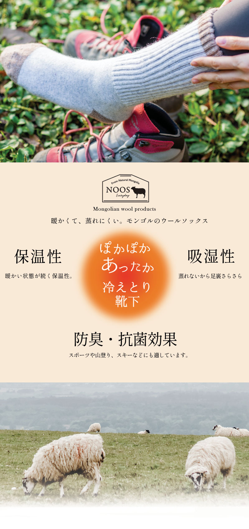 履き口ゆったり 靴も履ける