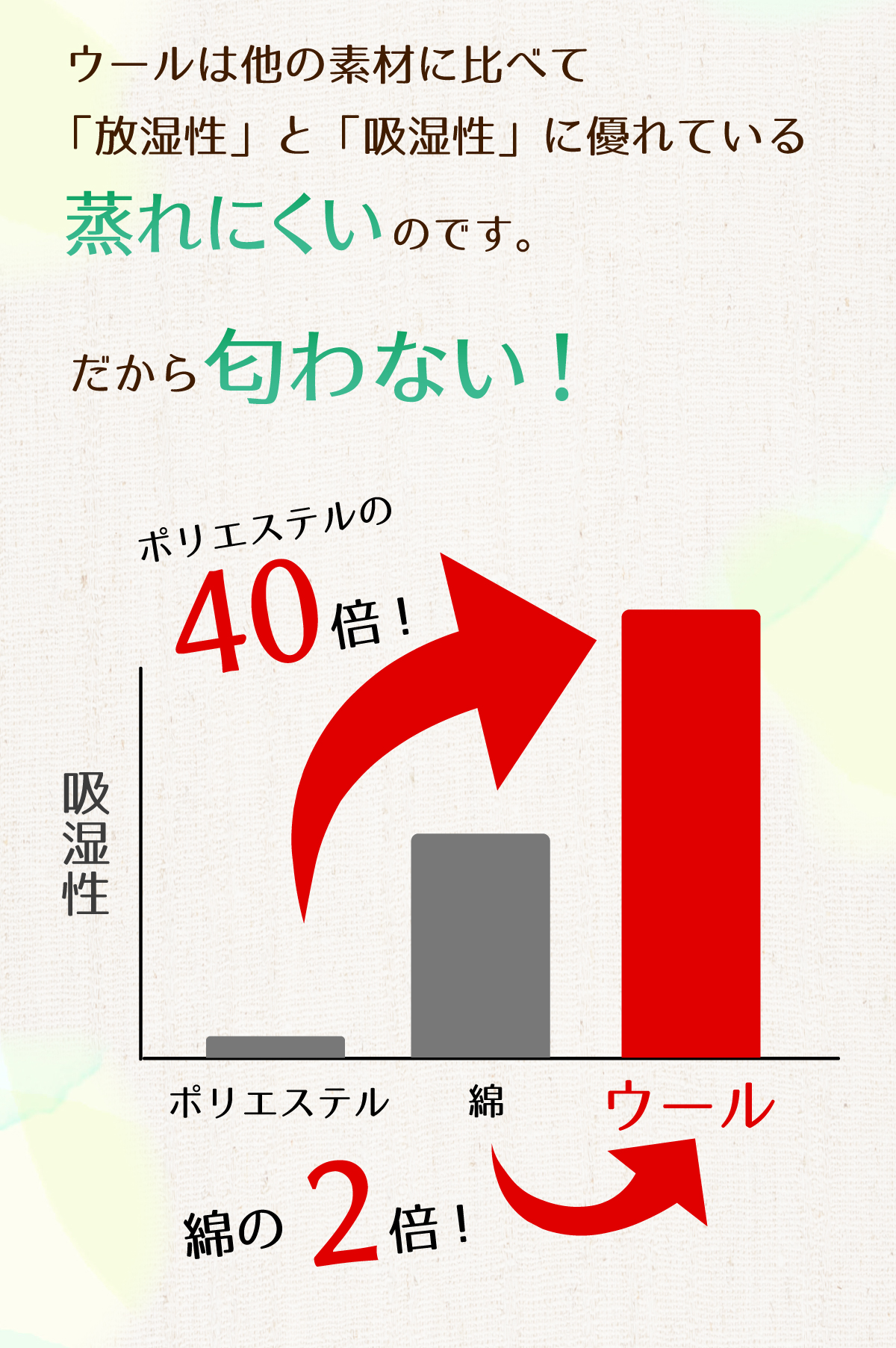 年中履けるウールソックス