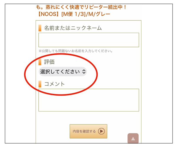 評価入力画面