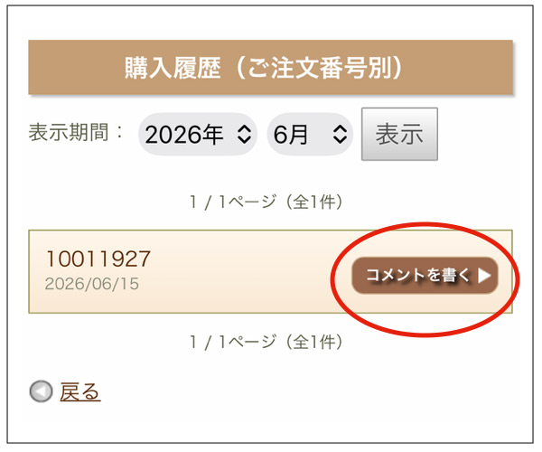 レビューを書くボタン